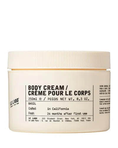 LE LABO BASIL BODY CREAM 8.3 OZ.