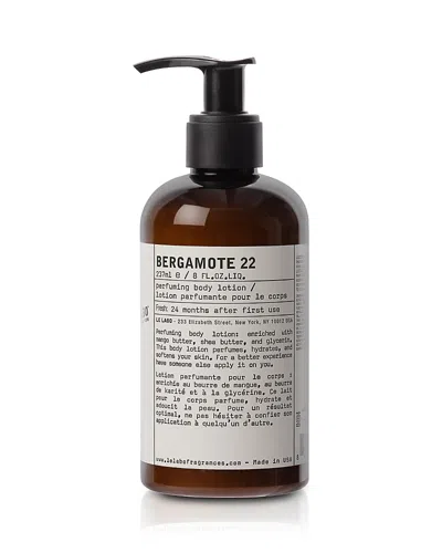Le Labo Bergamote 22 Perfuming Body Lotion In Transparent