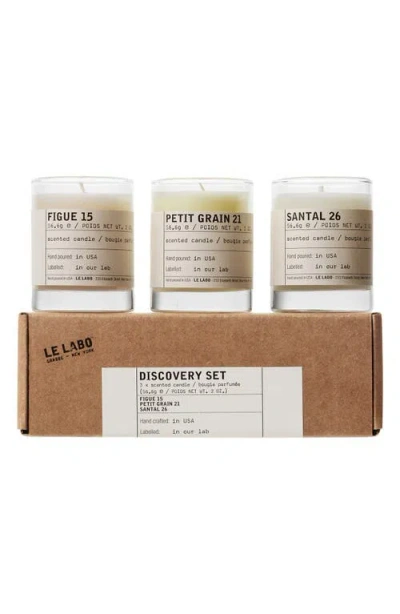 Le Labo Candle Trio Set In Transparent