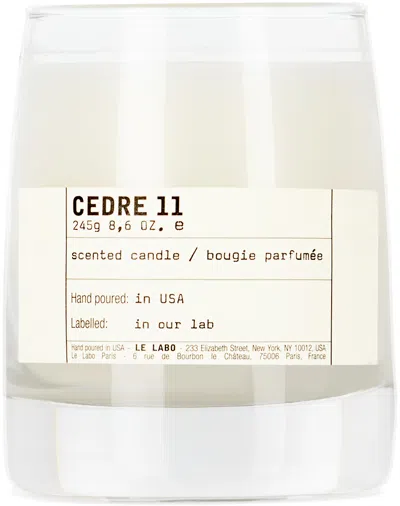 Le Labo Cedre 11 Classic Candle In White