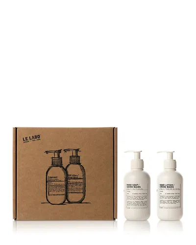 Le Labo Hinoki Hand Care Gift Set In Transparent