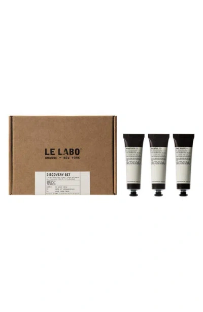 Le Labo Perfuming Hand Cream Trio Set In Transparent