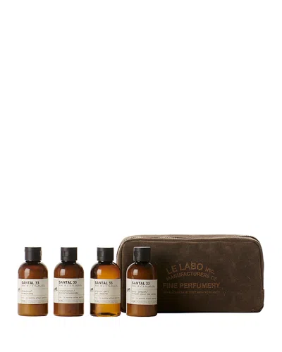 Le Labo Santal 33 Body & Hair Travel Set In White