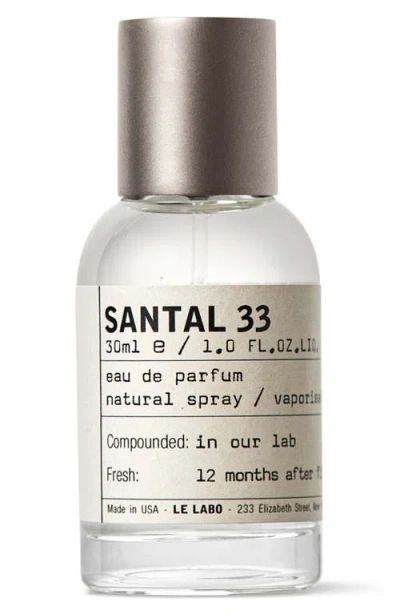 Le Labo Santal 33 Eau De Parfum $180 Value In Transparent