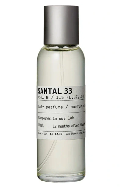 Le Labo Santal 33 Hair Perfume, 1.5 oz In White