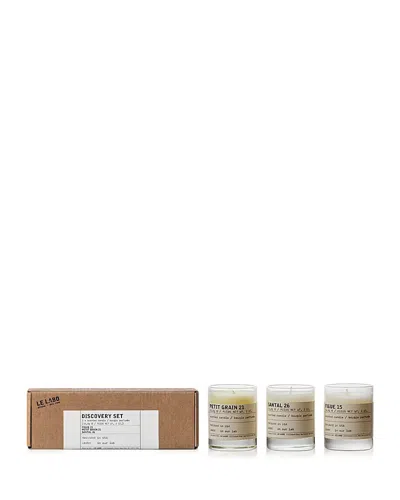 Le Labo Scented Candle Discovery Gift Set In Transparent
