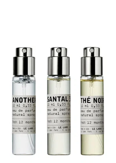 Le Labo Travel Tube Eau De Parfum Set 3 X 10ml In White