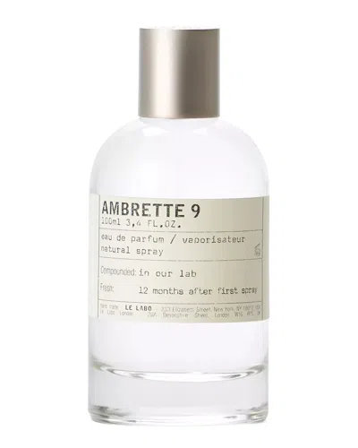 Le Labo Unisex 3.4oz Ambrette 9 Edp In Transparent
