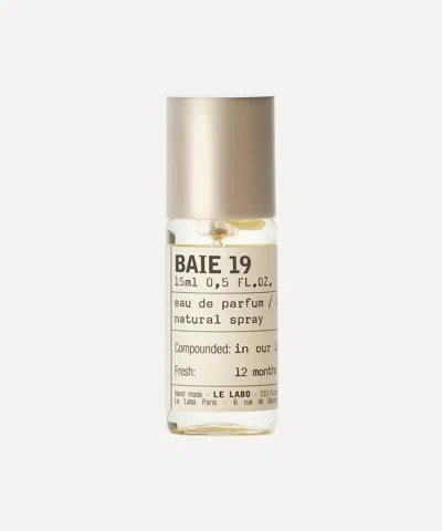 Le Labo Baie 19 Eau De Parfum 15ml In White