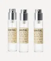 Le Labo Santal 33 Eau De Parfum Travel Tube Refills 3 X 10ml In White