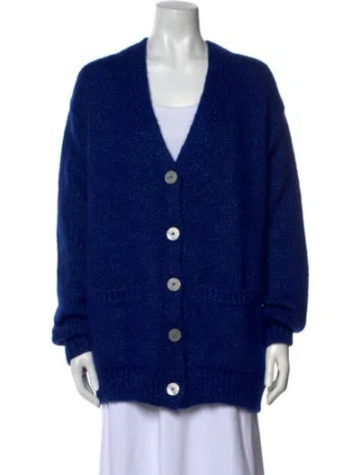 Pre-owned Le Lion Alpaca V-neck Sweater