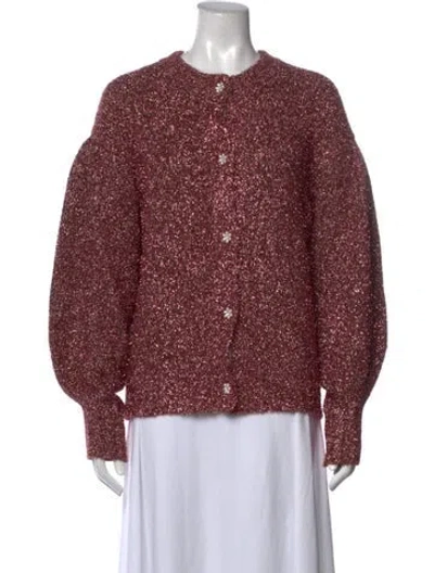 Pre-owned Le Lion Cashmere Crew Neck Sweater W/ Tags In Metallic/pink