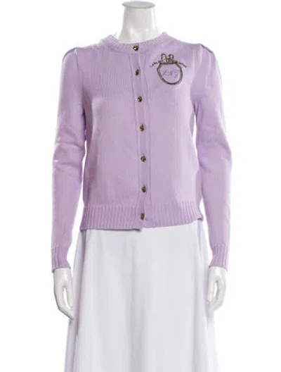 Pre-owned Le Lion Crew Neck Sweater In Purple