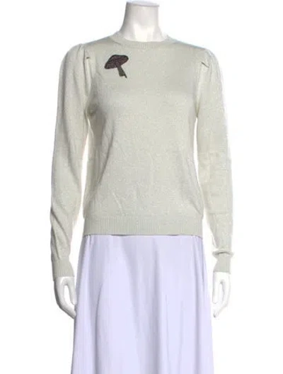 Pre-owned Le Lion Graphic Print Crew Neck Sweater In Grey