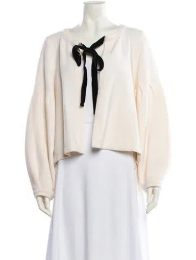 Pre-owned Le Lion Merino Wool Cowl Neck Sweater In Neutral