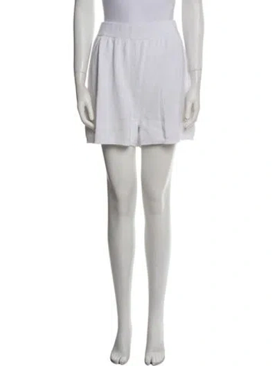 Pre-owned Le Lion Mini Shorts In White