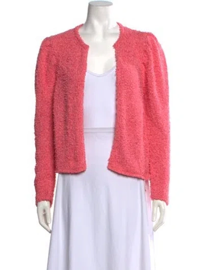 Pre-owned Le Lion Open Front Sweater In Pink