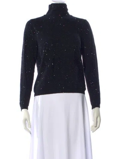 Pre-owned Le Lion Printed Turtleneck Sweater In Gray