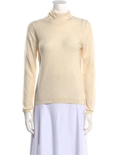 Pre-owned Le Lion Virgin Wool Turtleneck Sweater W/ Tags In Neutral
