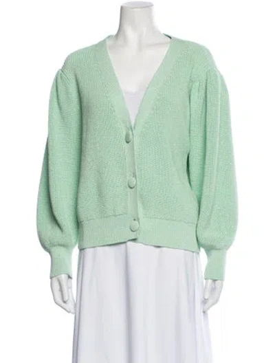 Pre-owned Le Lion V-neck Sweater In Green