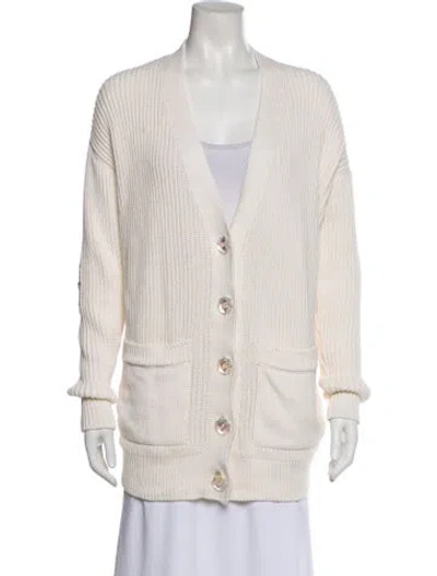 Pre-owned Le Lion V-neck Sweater In Neutral