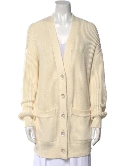 Pre-owned Le Lion V-neck Sweater In Neutral