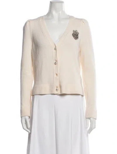 Pre-owned Le Lion V-neck Sweater In Neutral