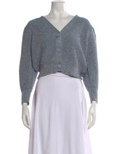 Pre-owned Le Lion V-neck Sweater In Purple