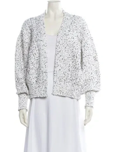 Pre-owned Le Lion V-neck Sweater In White