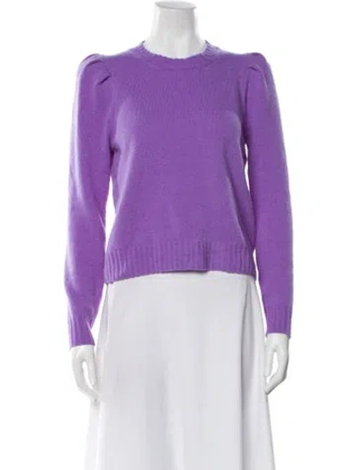 Pre-owned Le Lion Wool Crew Neck Sweater In Purple