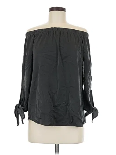 Pre-owned Le Lis 3/4 Sleeve Blouse In Black