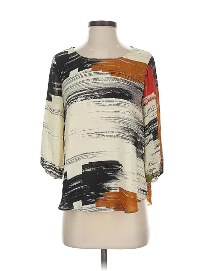 Pre-owned Le Lis 3/4 Sleeve Blouse In Ivory