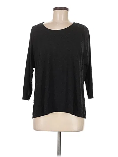 Pre-owned Le Lis 3/4 Sleeve T-shirt In Black
