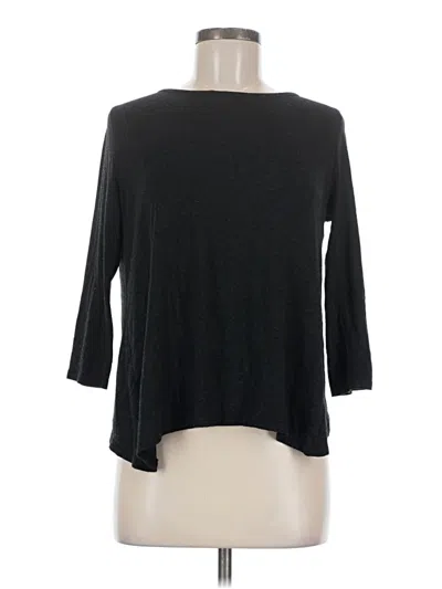 Pre-owned Le Lis 3/4 Sleeve T-shirt In Black