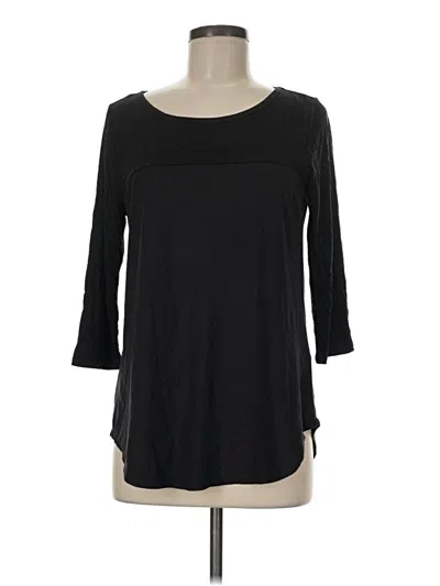 Pre-owned Le Lis 3/4 Sleeve T-shirt In Black