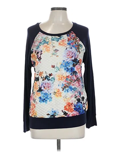 Pre-owned Le Lis 3/4 Sleeve T-shirt In Blue