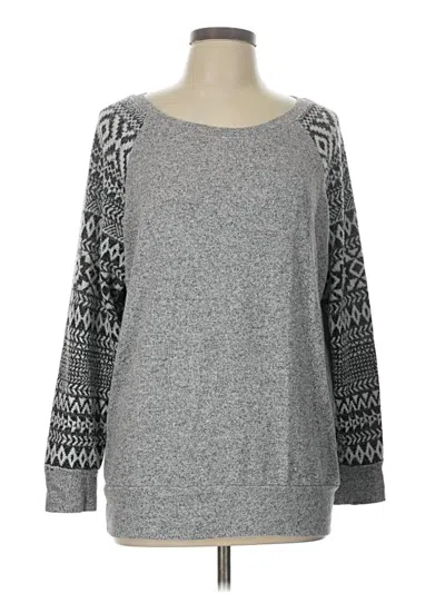 Pre-owned Le Lis 3/4 Sleeve T-shirt In Gray