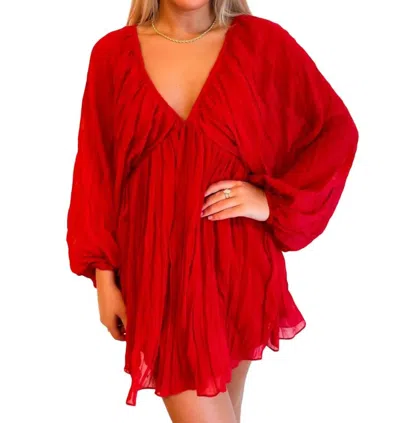 Le Lis American Sweetheart Dress In Red