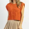 LE LIS APEROL CABLE SWEATER TANK