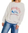 Shop Le Lis Apres Ski Club Crewneck In Cream In White