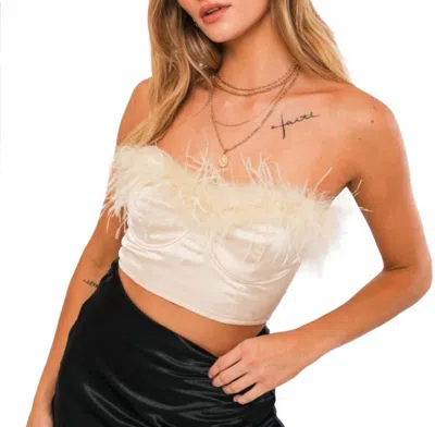 Le Lis Autumn Enchantress Top In Ivory In Multi