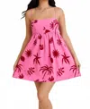 Le Lis Baby Doll Mini Dress In Pink In Multi