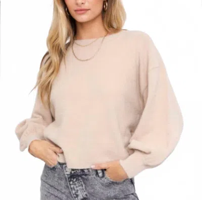 Le Lis Back To Cozy Sweater In Taupe In Neutral