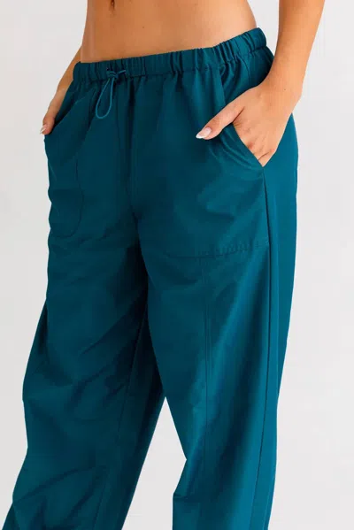 Le Lis Back To Reality Pull On Utility Pants In Blue