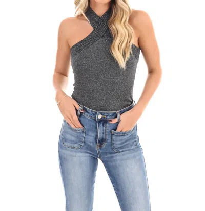 Le Lis Be There For You Sweater Bodysuit In Black