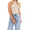 Le Lis Be There For You Sweater Bodysuit In Cream In White