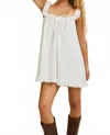 Le Lis Beckett Mini Dress In White In White