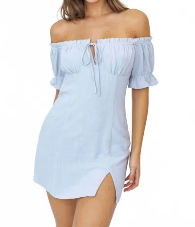 Le Lis Bluebell Breeze Mini Dress In Pale Blue
