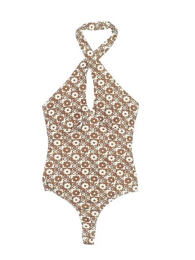 Pre-owned Le Lis Bodysuit In Brown