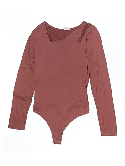 Pre-owned Le Lis Bodysuit In Burgundy